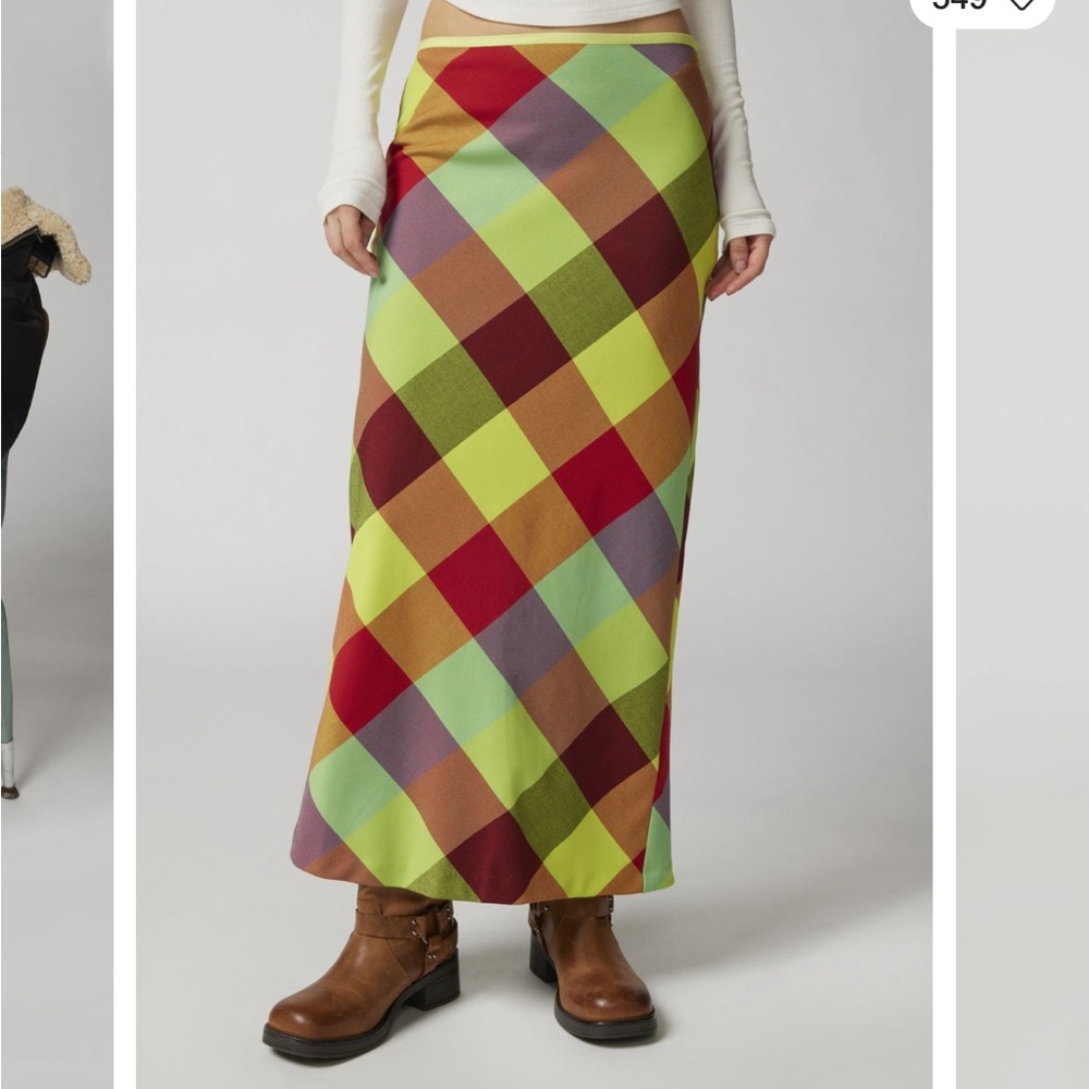 Colorful Geometric Pattern Skirt - Picture 3 of 3